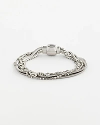Silvertone Multistrand Bracelet