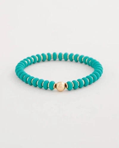 Green Round Stretch Bracelet