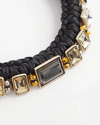 Embellished Braided Collar Necklace