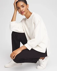 Zenergy® Jacquard Bubble-Sleeve Top