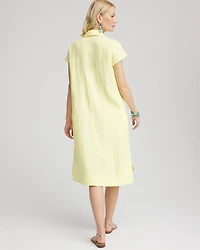Linen Short-Sleeve Dress