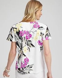 Floral Tuck Detail Tee
