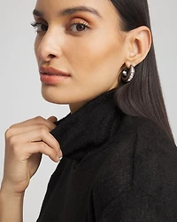 Cozy Mock Neck Jacquard Tunic