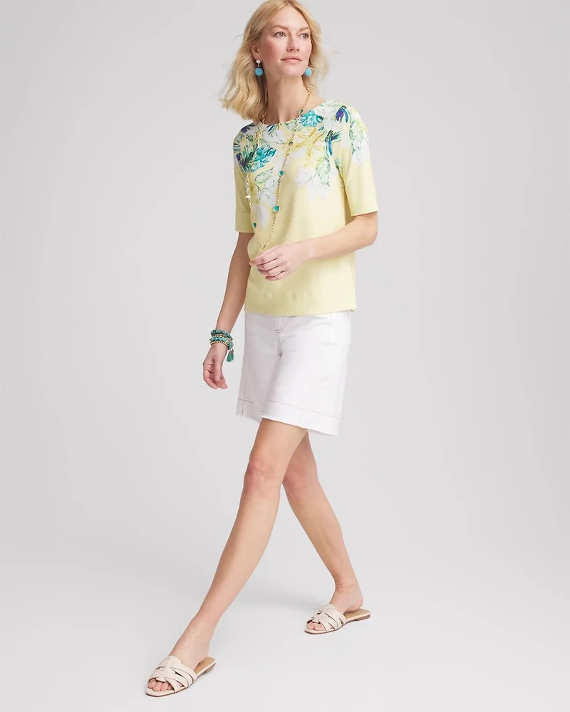 Floral Pima Everyday Tee