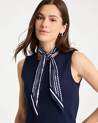 Printed Skinny Scarf