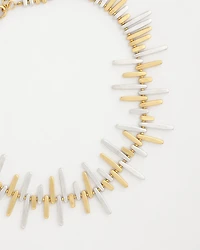 Mixed-Metal Collar Necklace