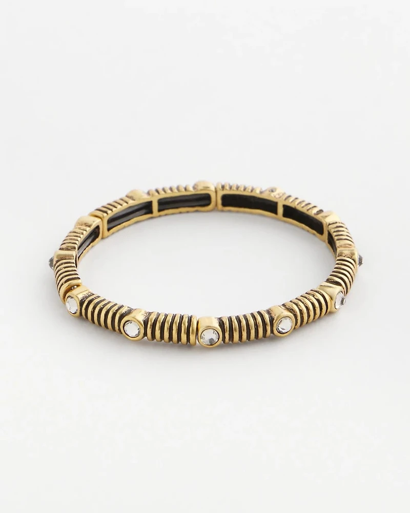 Goldtone Stretch Bracelet