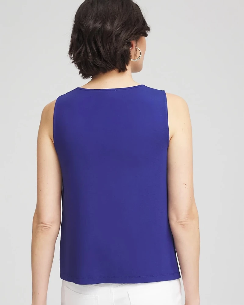 3D Ruffle Front Tank