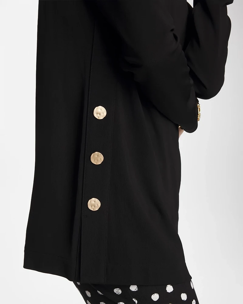 Matte Jersey Button Tunic