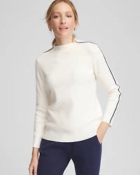 Zenergy® Luxe Cashmere-Blend Funnelneck Sweater