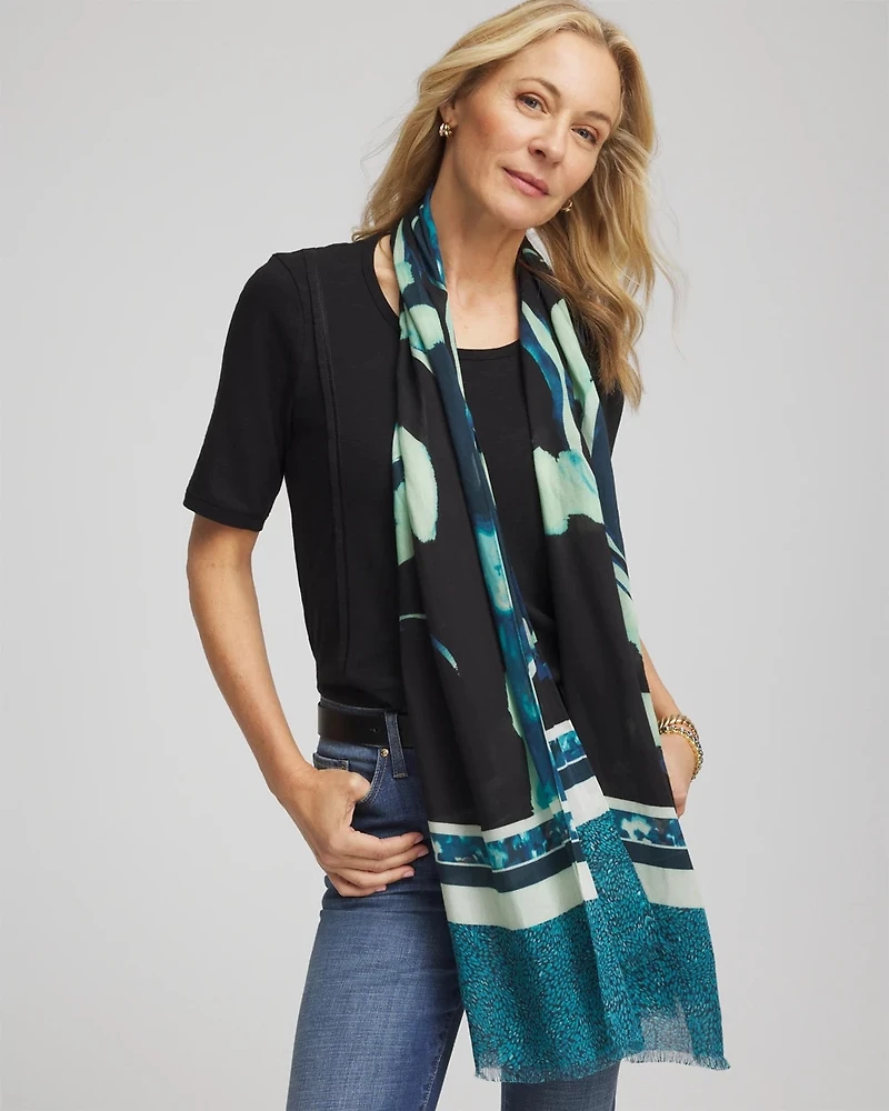 Glacier Colorblock Oblong Scarf