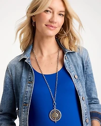 Convertible Medallion Pendant Necklace
