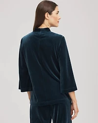 Travelers™ Velvet V-Neck Kimono Sleeve Top