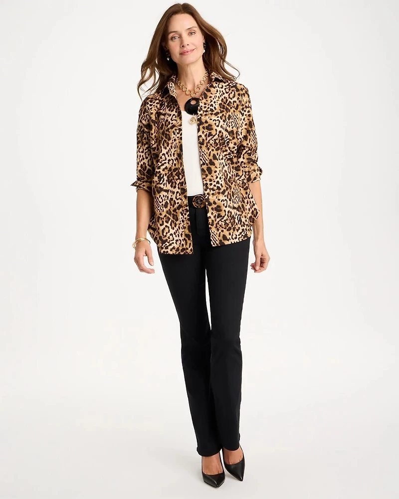 Animal Print No Iron™ Stretch Shirt