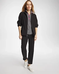 Zenergy® UPF Striped Contrast Half Zip Pullover Top