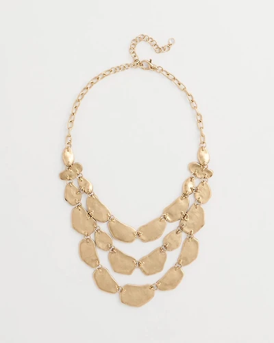 Beaded Multi-Strand Bib Necklace