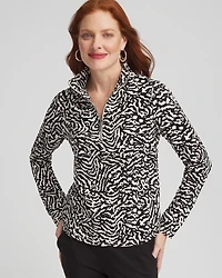 Zenergy® French Terry Half Zip Pullover Top