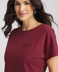 Zenergy® UPF Geo-Print Dolman Top