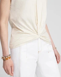 Inverted Knot Front Tee
