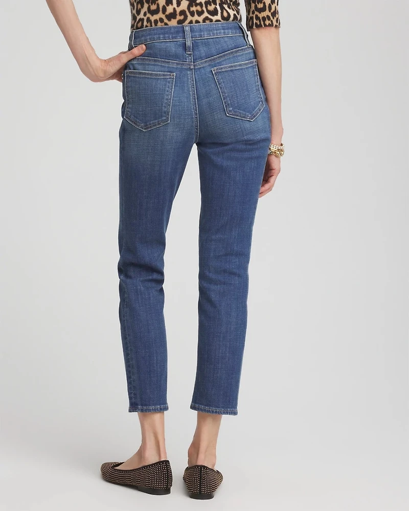 Girlfriend Slim Cropped Jeans