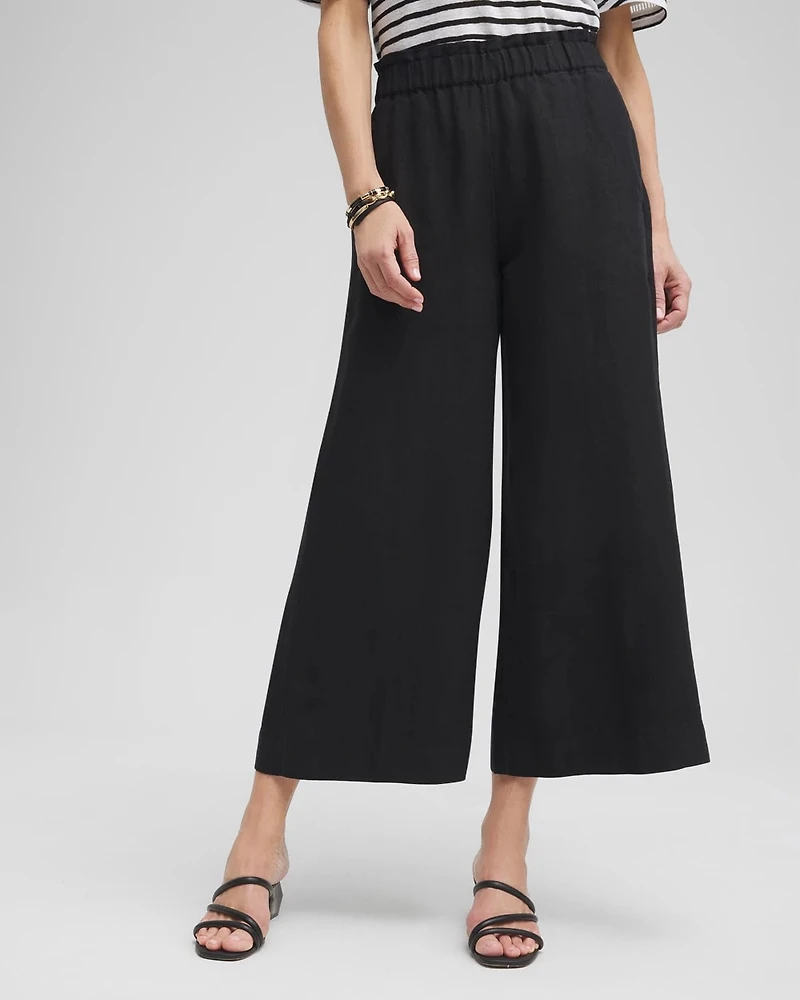 Linen Culotte Pants
