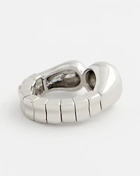 Curvy Silver Stretch Ring