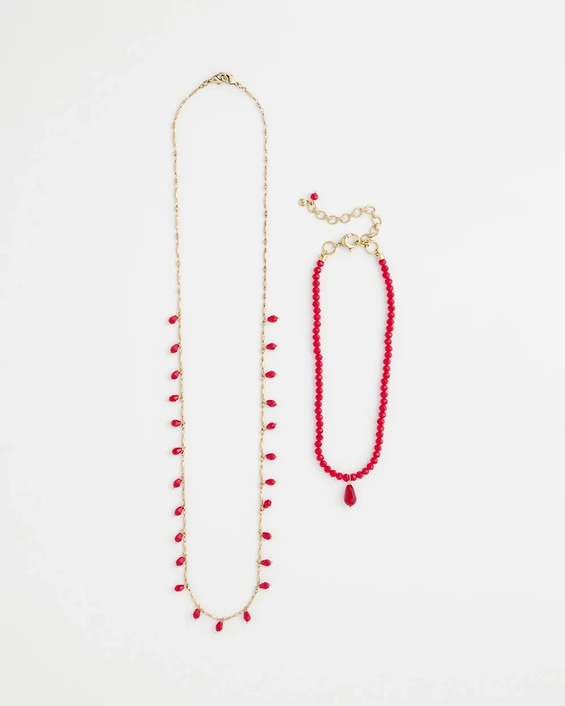 Convertible Red Necklace