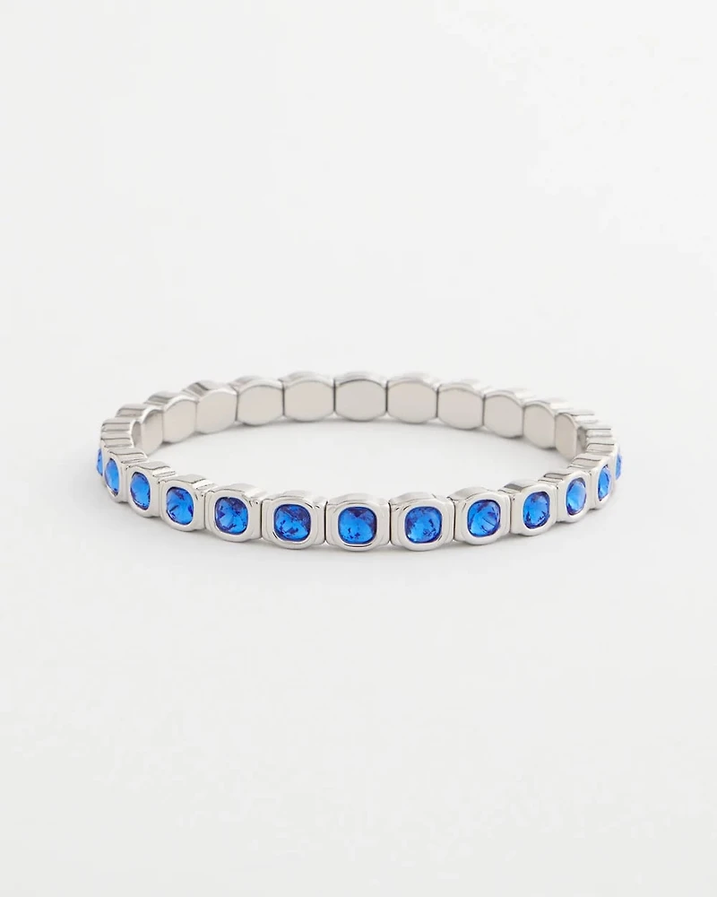 Small Faceted Stretch Bracelet