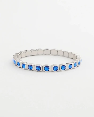 Small Faceted Stretch Bracelet