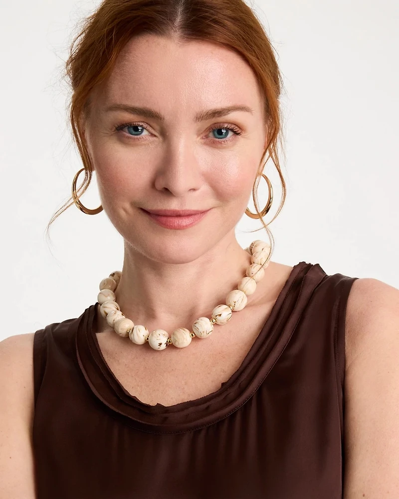 Marbled Resin Necklace