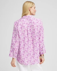 No Iron™ Geometric Linen Shirt