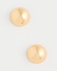 Mini Goldtone Sphere Stud Earrings