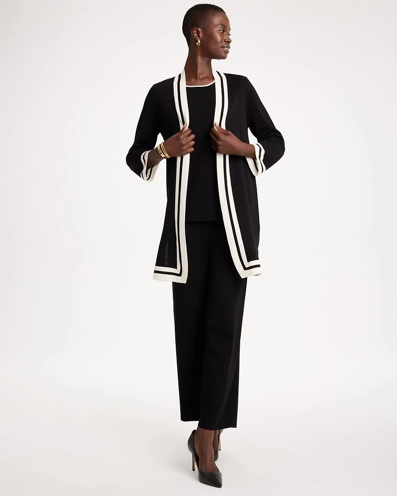 Travelers™ Tipped Long Sleeve Cardigan