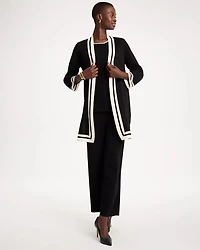 Travelers™ Tipped Long Sleeve Cardigan