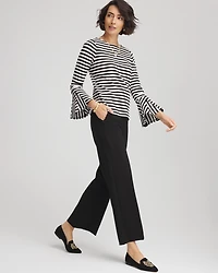 Juliet Slim Wide-Leg Cropped Pants