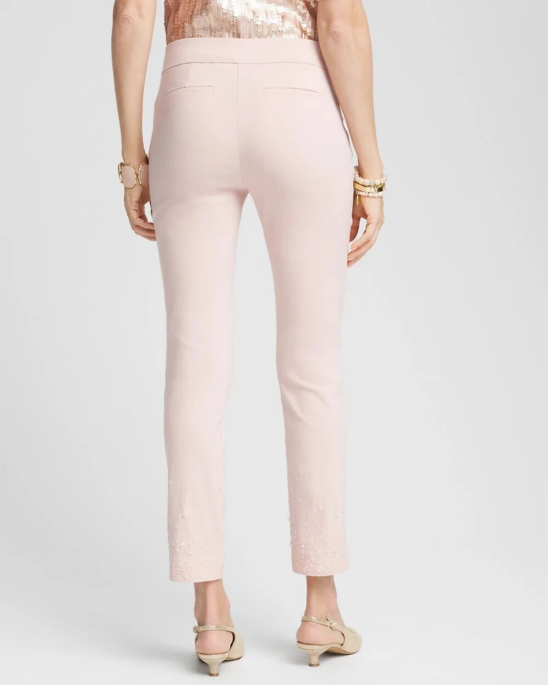 Brigitte Sequined Slim Ankle Pants