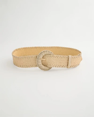 Chic Metallic Shine Stretch Belt