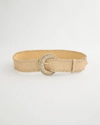 Chic Metallic Shine Stretch Belt