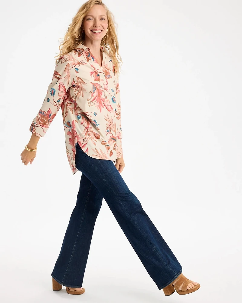 No Iron™ Stretch Desert Beauty Printed Tunic