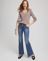 Ella Embellished V-Neck Sweater