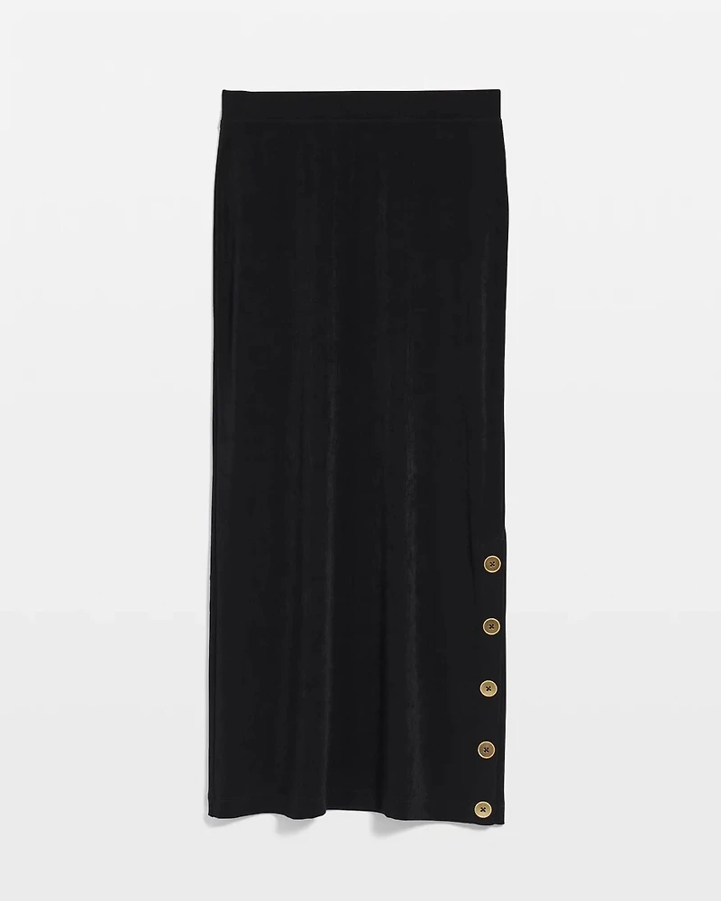 Travelers™ Button Slit Maxi Skirt