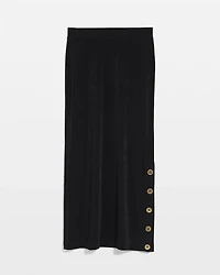 Travelers™ Button Slit Maxi Skirt