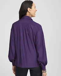 Trapunto Shoulder Blouse