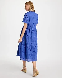 Eyelet Tiered Dress