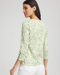 Pima Button Sleeve Tee