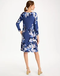 Jersey Knit Baroque Shift Dress