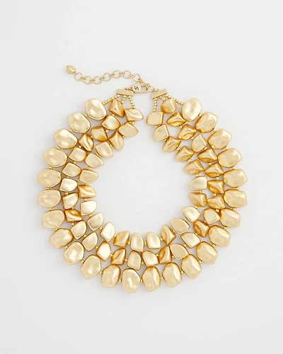 Chico’s Originals Chunky Gold Multistrand Necklace