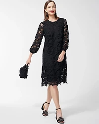 Textured Lace Short Dress