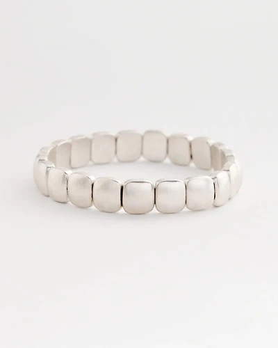 Silvertone Stretch Bracelet