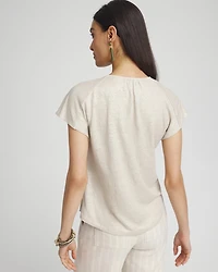 Linen Metallic Tee